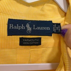Ralph Lauren Yellow Oxford Shirt. Excellent condition.